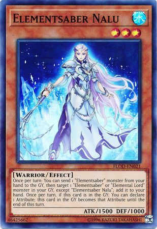 Elementsaber Nalu - FLOD-EN021 - Super Rare Unlimited Flames of Destruction Unlimited Singles