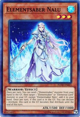 Elementsaber Nalu - FLOD-EN021 - Super Rare Unlimited Flames of Destruction Unlimited Singles