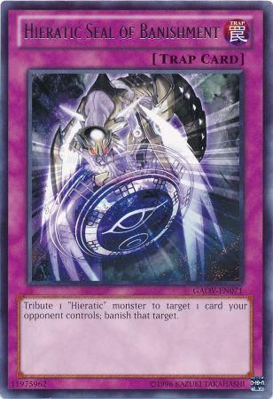 Hieratic Seal of Banishment - GAOV-EN071 - Rare Unlimited Galactic Overlord Unlimited Singles