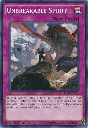 Unbreakable Spirit - BP03-EN234 - Common 1st Edition Battle Pack 3: Monster League 1st Edition Singles