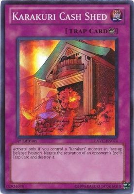Karakuri Cash Shed - EXVC-EN074 - Super Rare 1st Edition Extreme Victory 1st Edition Singles (espanol)