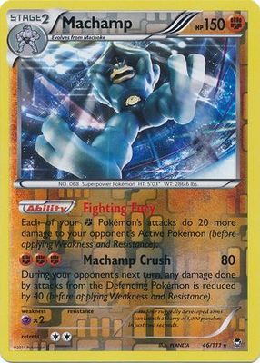 Machamp - 46/111 - Holo Rare Reverse Holo XY: Furious Fists Reverse Holo Singles