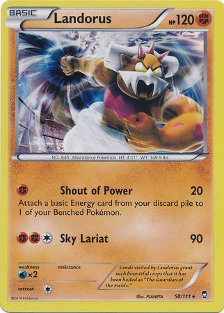 Landorus - 58/111 - Holo Rare XY: Furious Fists Singles