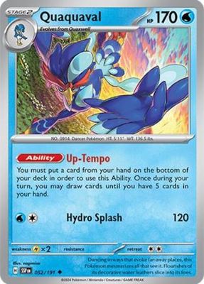 Quaquaval - 052/191 - Uncommon Scarlet &amp; Violet: Surging Sparks Singles