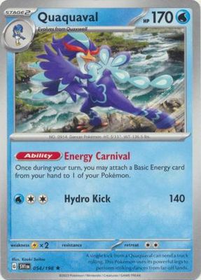 Quaquaval - 054/198 - Rare Theme Deck Exclusive Pokemon Theme Deck Exclusives