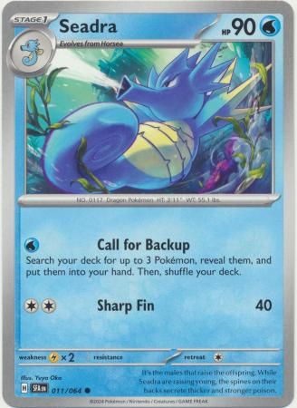 Seadra - 011/064 - Common Shrouded Fable Singles