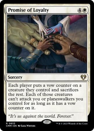 Promise of Loyalty 0833 Commander Masters Singles