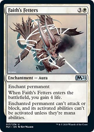 Faith&#39;s Fetters 017/274 Magic 2021 (M21) Singles (Español)