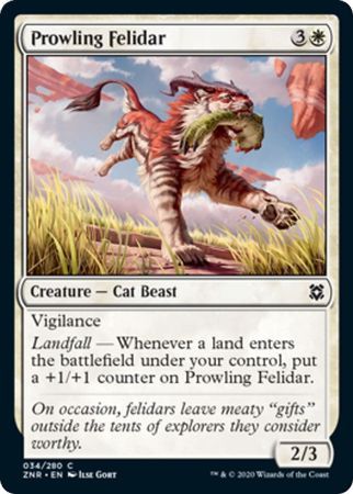 Prowling Felidar 034/280 Zendikar Rising Singles