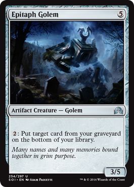 Epitaph Golem 254/297 - Shadows over Innistrad Singles (Español)