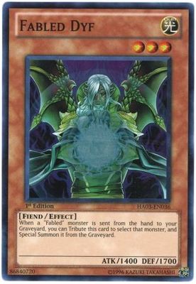 Fabled Dyf - HA03-EN036 - Super Rare 1st Edition Hidden Arsenal 3 [HA03] 1st Edition Singles