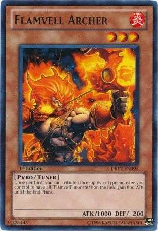 Flamvell Archer - DREV-EN095 - Common 1st Edition Duelist Revolution 1st Edition Singles