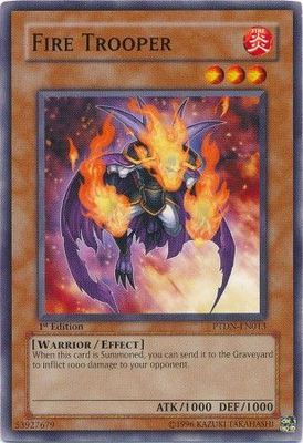 Fire Trooper - PTDN-EN013 - Common 1st Edition Phantom Darkness [PTDN] Singles