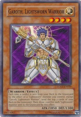 Garoth, Lightsworn Warrior - LODT-EN020 - Common Unlimited Light of Destruction [LODT] Unlimited Singles