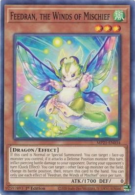 Feedran, the Winds of Mischief - MP21-EN034 - Common 1st Edition 2021 Mega-Tin: Ancient Battles 1st Edition Singles