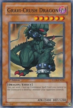 Gravi-Crush Dragon - FOTB-EN030 - Common 1st Edition Force of the Breaker [FOTB] 1st Edition Singles