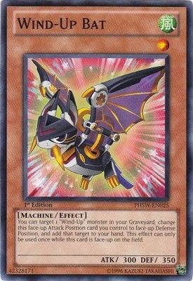 Wind-Up Bat - PHSW-EN025 - Common 1st Edition Photon Shockwave 1st Edition Singles