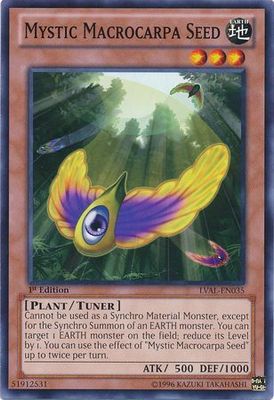 Mystic Macrocarpa Seed - LVAL-EN035 - Common 1st Edition Legacy of the Valiant 1st Edition Singles
