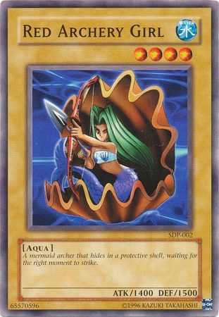 Red Archery Girl - SDP-002 - Common Unlimited Starter Deck: Pegasus [SDP] Unlimited Singles