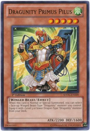 Dragunity Primus Pilus - SDDL-EN009 - Common 1st Edition Structure Deck: Dragunity Legion [SDDL] 1st Edition Singles