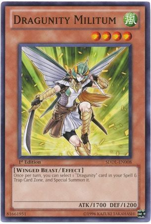 Dragunity Militum - SDDL-EN008 - Common 1st Edition Structure Deck: Dragunity Legion [SDDL] 1st Edition Singles