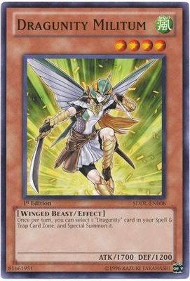 Dragunity Militum - SDDL-EN008 - Common 1st Edition Structure Deck: Dragunity Legion [SDDL] 1st Edition Singles
