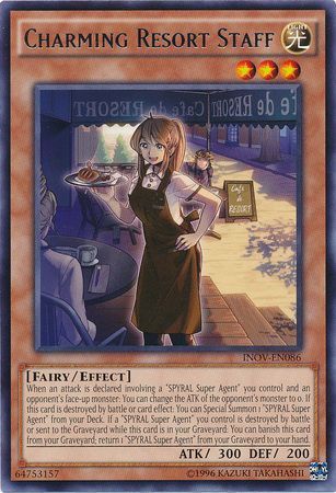 Charming Resort Staff - INOV-EN086 - Rare Unlimited Invasion Vengeance Unlimited Singles