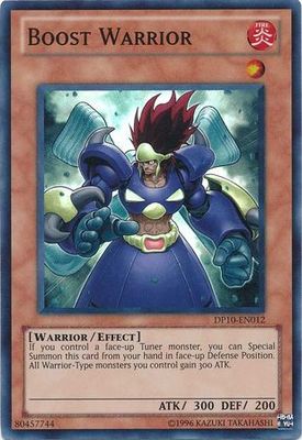 Boost Warrior - DP10-EN012 - Super Rare Unlimited Duelist Pack: Yusei 3 [DP10] Unlimited Singles