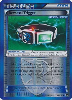 Reversal Trigger - 86/101 - Uncommon Reverse Holo Black &amp; White 10: Plasma Blast Reverse Holo Singles
