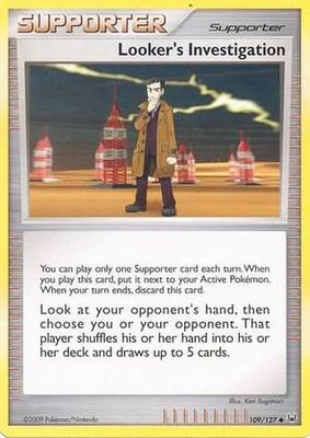 Looker&#39;s Investigation - 109/127 - Uncommon Platinum (Base Set) Singles