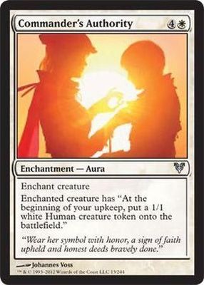 Commander&#39;s Authority Avacyn Restored Singles
