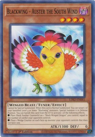 Blackwing - Auster the South Wind - LDS2-EN041 - Common 1st Edition Legendary Duelists: Season 2 [LDS2] 1st Edition Singles