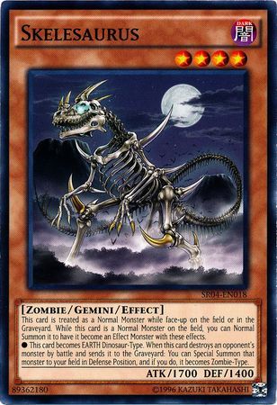 Skelesaurus - SR04-EN018 - Common Unlimited Structure Deck: Dinosmasher&#39;s Fury Unlimited Singles