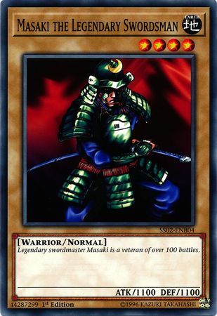 Masaki the Legendary Swordsman - SS02-ENB04 - Common 1st Edition Speed Duel Starter Decks: Duelists of Tomorrow Singles