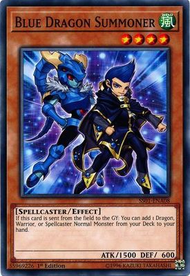 Blue Dragon Summoner - SS01-ENA08 - Common 1st Edition Speed Duel Starter Decks: Destiny Masters Singles