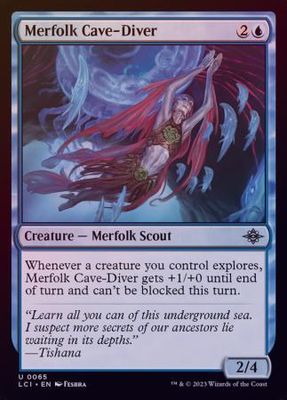 Merfolk Cave-Diver 0065 - Foil The Lost Caverns of Ixalan Foil Singles