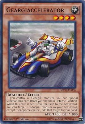 Geargiaccelerator - SDGR-EN006 - Common 1st Edition Structure Deck: Geargia Rampage SDGR 1st Edition Singles
