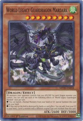 World Legacy Guardragon Mardark - MP20-EN058 - Common 1st Edition 2020 Mega-Tin: Lost Memories 1st Edition Singles