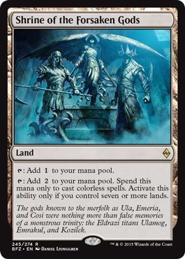Shrine of the Forsaken Gods 245/274 Battle for Zendikar Singles(Español)