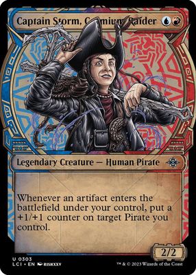 Captain Storm, Cosmium Raider 0303 - Showcase Foil The Lost Caverns of Ixalan Collector Booster Foil Singles