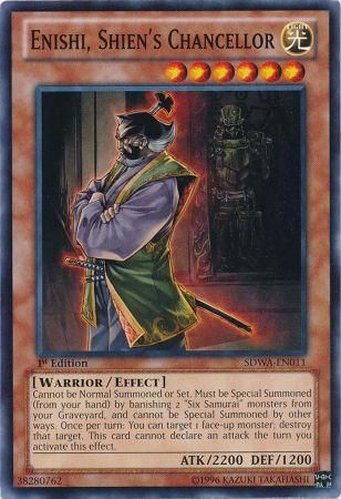 Enishi, Shien&#39;s Chancellor - SDWA-EN011 - Common 1st Edition Structure Deck: Samurai Warlords 1st Edition Singles