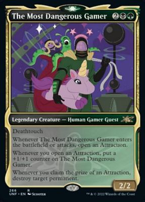 The Most Dangerous Gamer 266 - Alternate Art Showcase Unfinity Collector Booster Singles