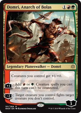 Domri, Anarch of Bolas 191/264 War of the Spark Singles (Español)