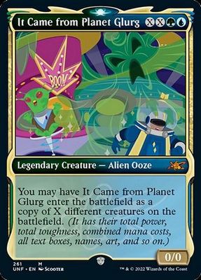 It Came from Planet Glurg 261 - Alternate Art Showcase Unfinity Collector Booster Singles