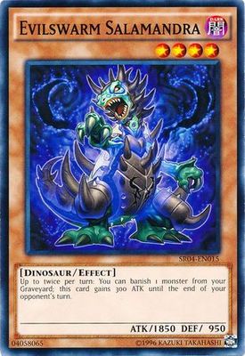 Evilswarm Salamandra - SR04-EN015 - Common Unlimited Structure Deck: Dinosmasher&#39;s Fury Unlimited Singles