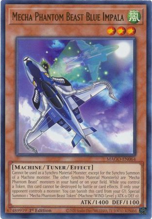 Mecha Phantom Beast Blue Impala - MAGO-EN064 - Rare 1st Edition Maximum Gold 1st Edition Singles (espanol)