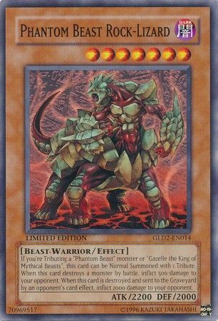 Phantom Beast Rock-Lizard - GLD2-EN014 - Common Limited Edition Gold Series 2 (2009) [GLD2] (espanol)