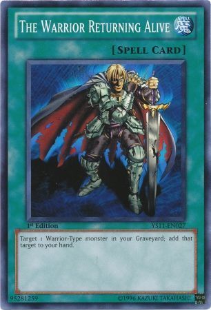 The Warrior Returning Alive - YS11-EN027 - Common 1st Edition Starter Deck: Dawn of the Xyz 1st Edition Singles