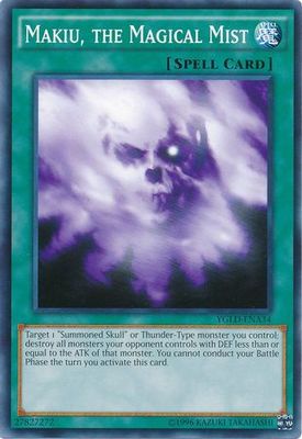 Makiu, the Magical Mist - YGLD-ENA34 - Common Unlimited Yugi&#39;s Exodia Deck Unlimited (YGLD-ENA)