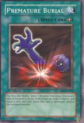 Premature Burial - SD1-EN013 - Common 1st Edition Structure Deck: Dragon&#39;s Roar [SD1] 1st Edition Singles